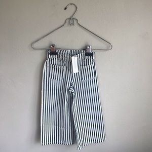 Navy & White Girls Striped Pant 2T